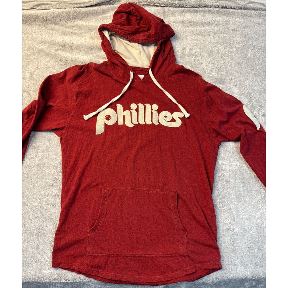 Mitchell & Ness Phillies Maroon Hoodie - Cooperstown Collection
